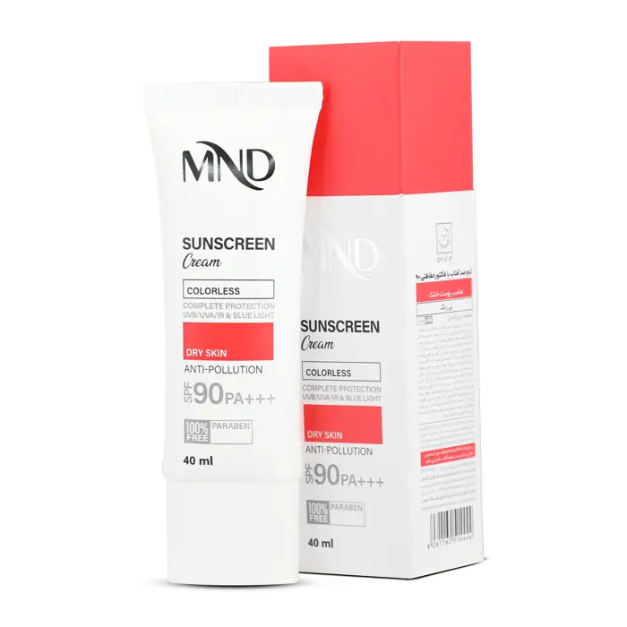 ضد آفتاب SPF90پوست خشک MND بی رنگ